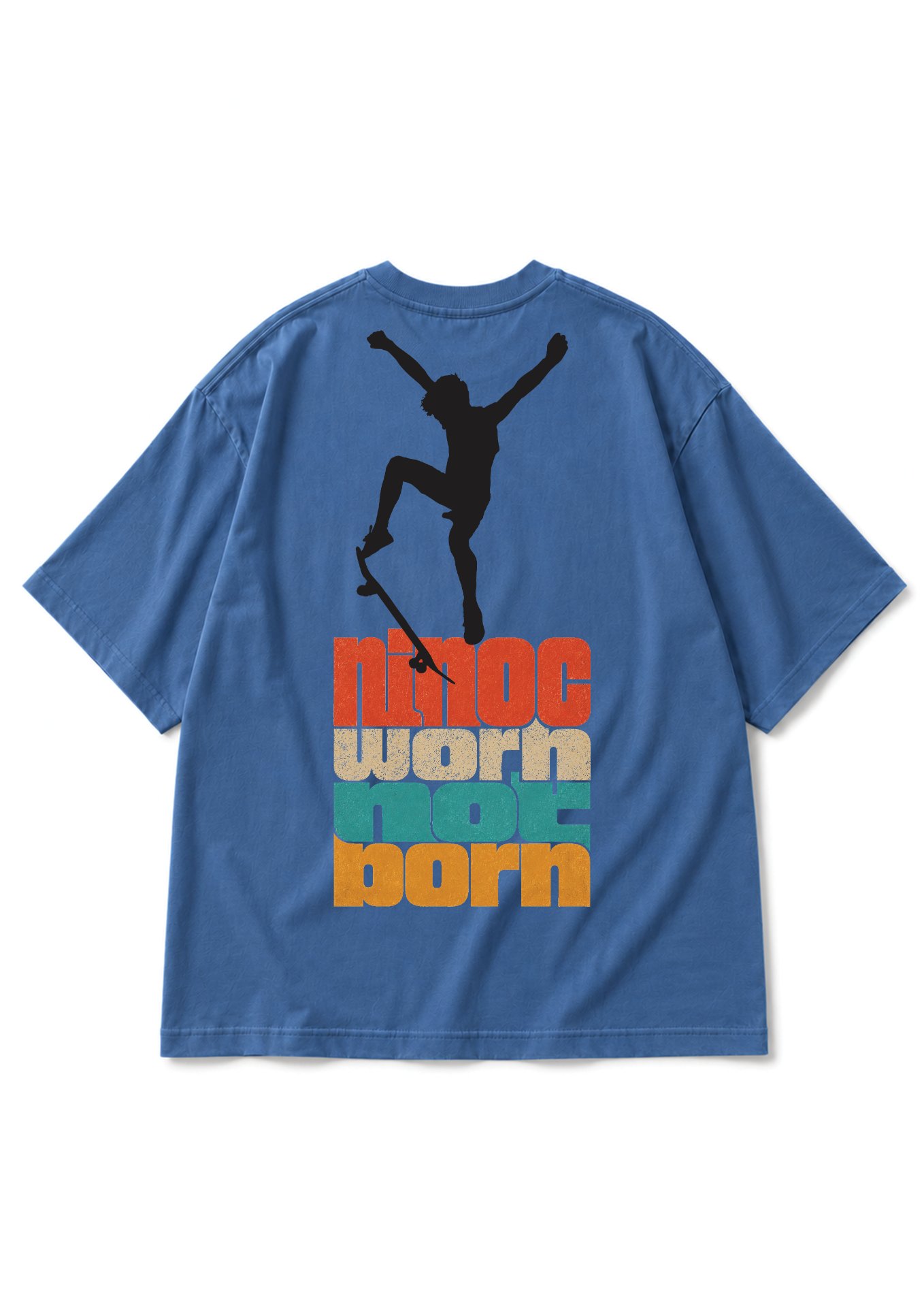 Kaos Over Size "Worn Not Born" Graphic Tee | NINOC