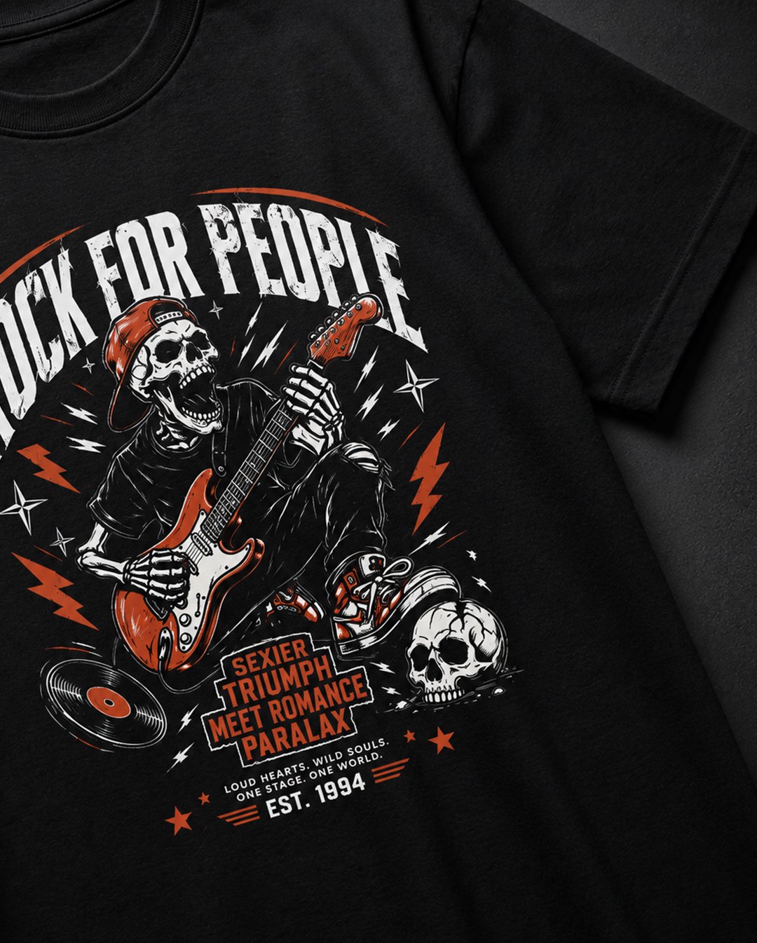 Men's & Women's "Rock For People" Graphic Tee | NINOC - Official Product View thumb 5