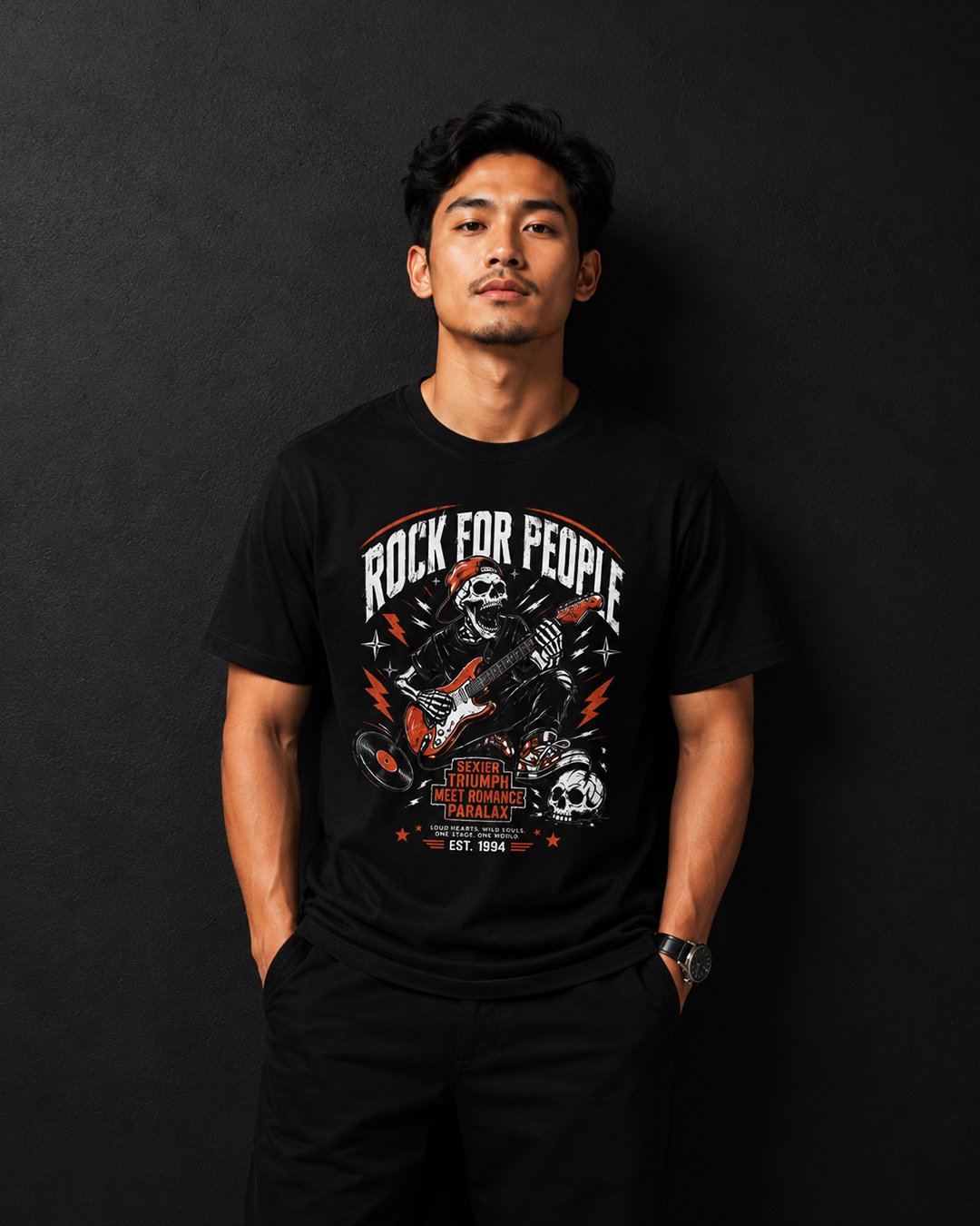 Men's & Women's "Rock For People" Graphic Tee | NINOC - Official Product View thumb 6