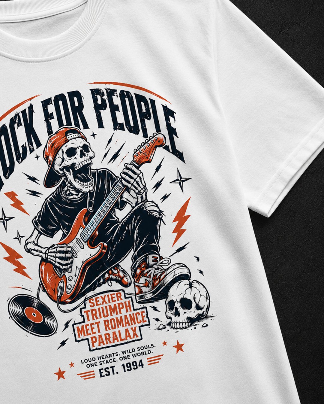 Men's & Women's "Rock For People" Graphic Tee | NINOC - Official Product View thumb 1