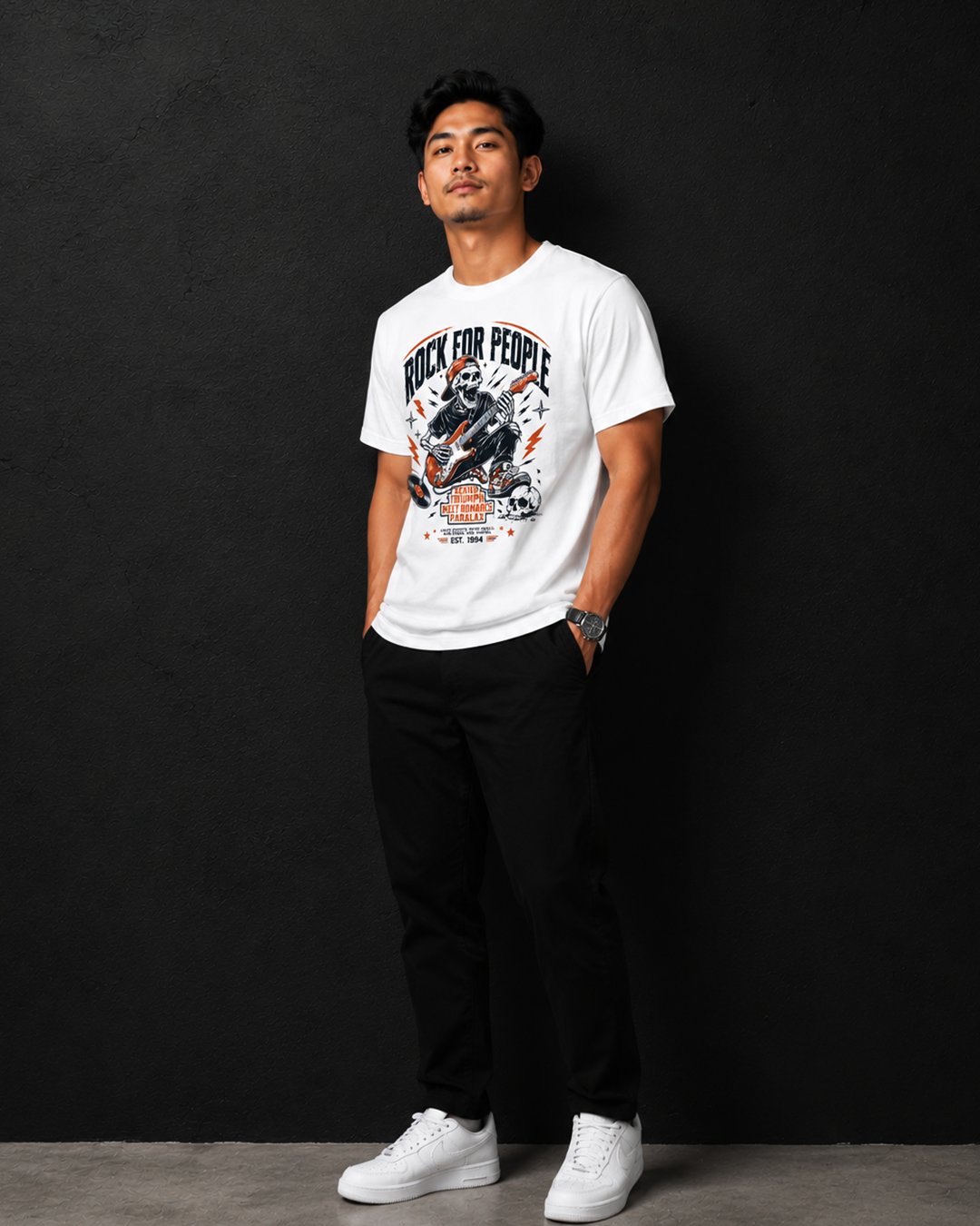 Men's & Women's "Rock For People" Graphic Tee | NINOC - Official Product View thumb 3