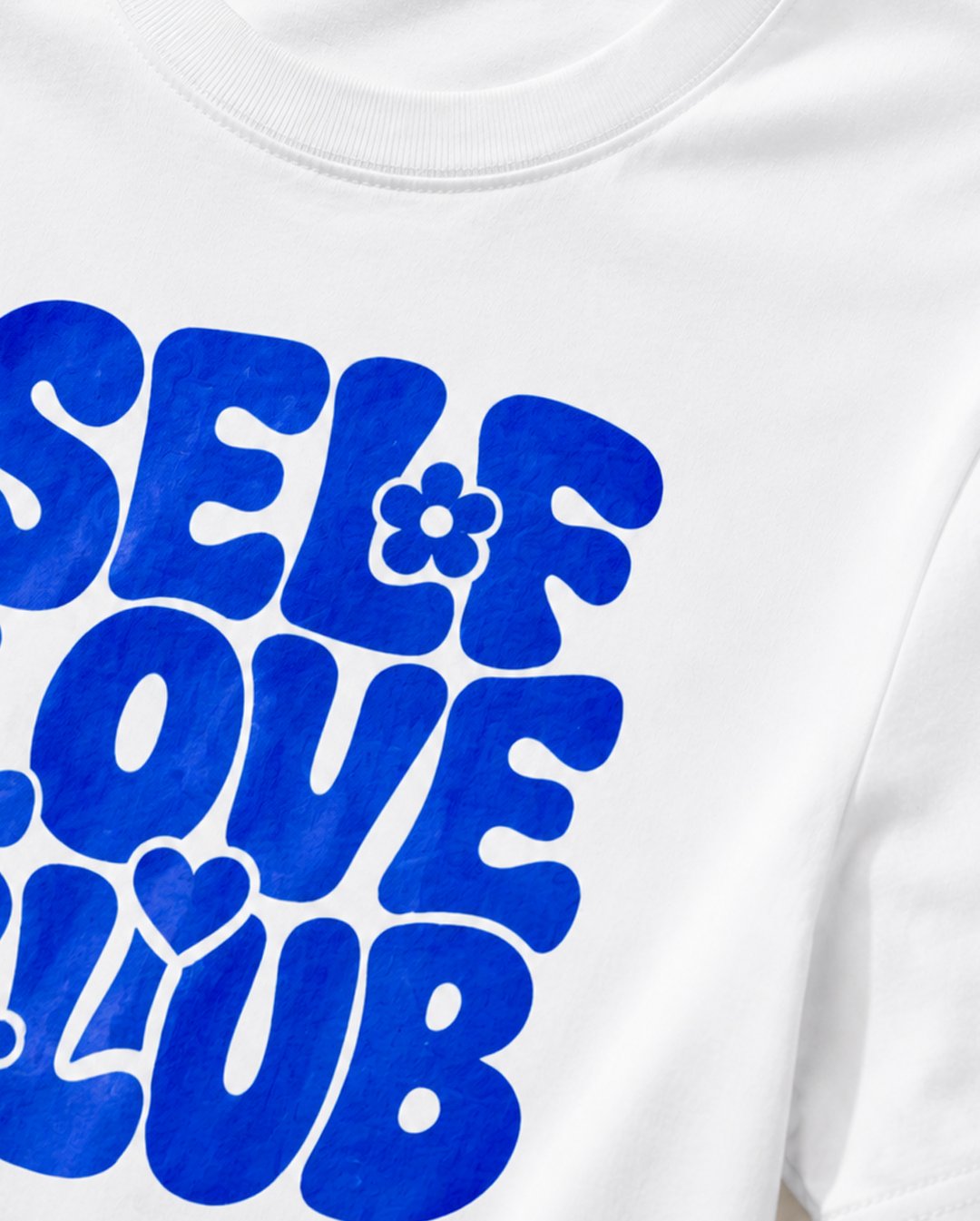 Kaos Wanita "Self Love Club" Retro Wavy Text Tee | NINOC - Official Product View thumb 2