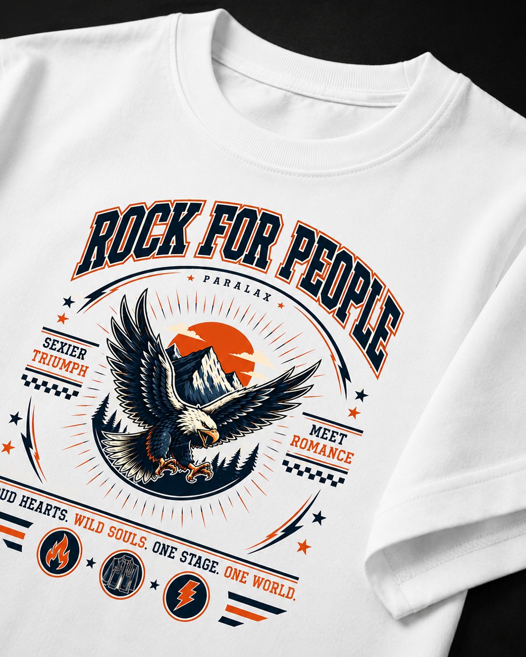 T-Shirt Pria & Wanita "Rock For People Eagle" Tee | NINOC - Official Product View thumb 5