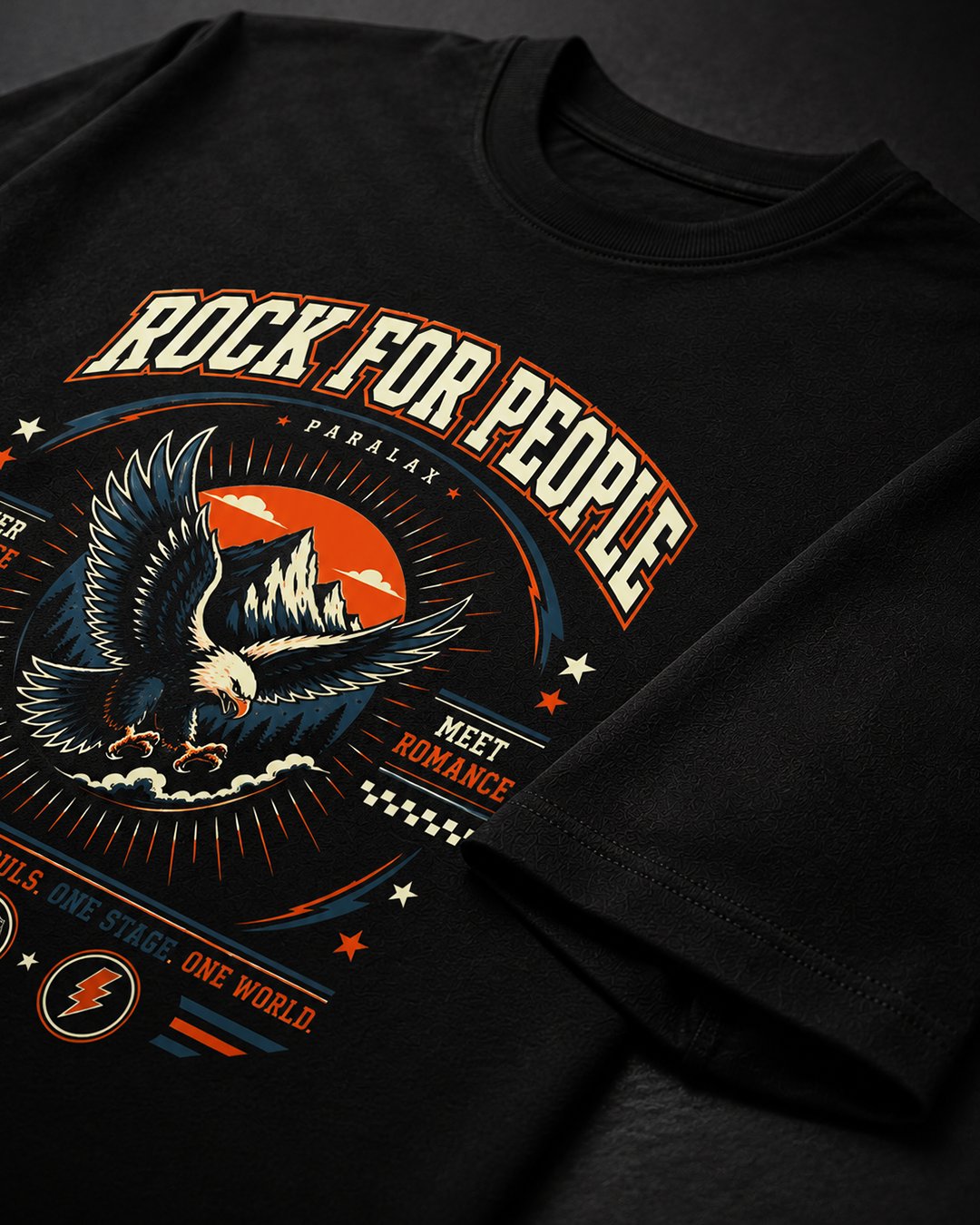 T-Shirt Pria & Wanita "Rock For People Eagle" Tee | NINOC - Official Product View thumb 1
