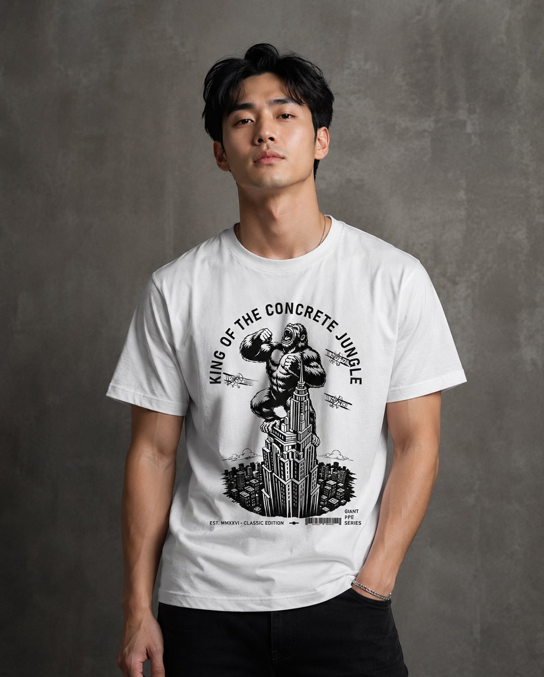 Men's & Women's "King of the Concrete Jungle" Graphic Tee | NINOC thumb 2