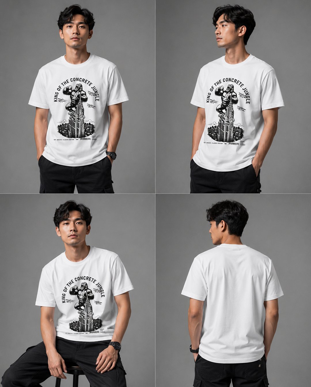 Men's & Women's "King of the Concrete Jungle" Graphic Tee | NINOC thumb 7