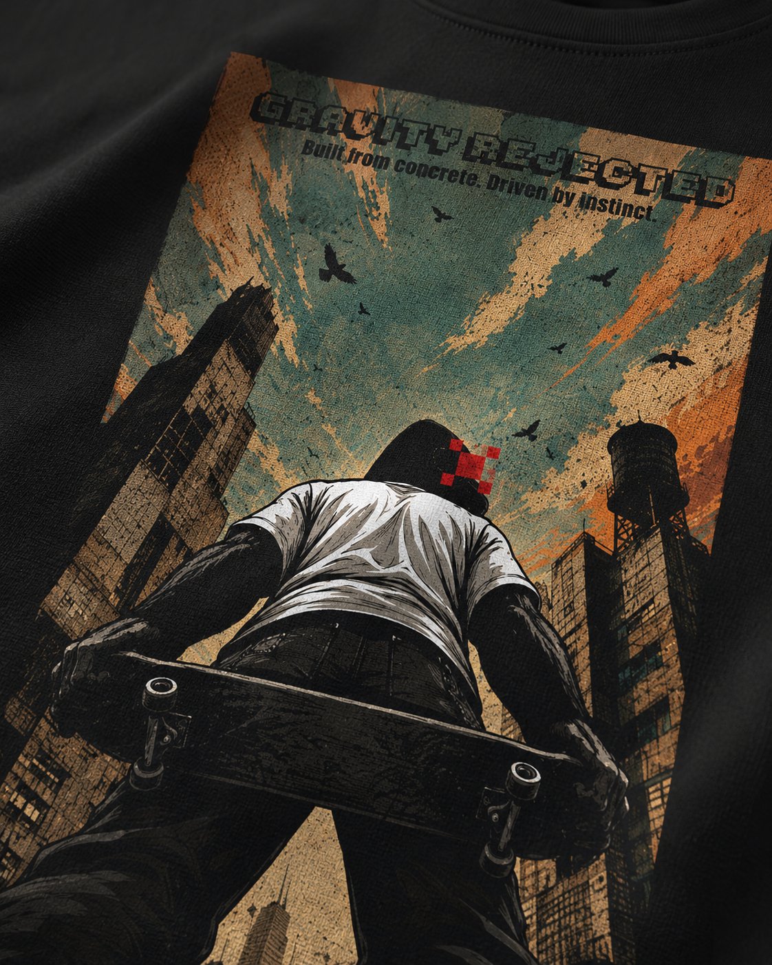 Kaos Pria &  Wanita "Gravity Rejected" Graphic Tee | NINOC thumb 1