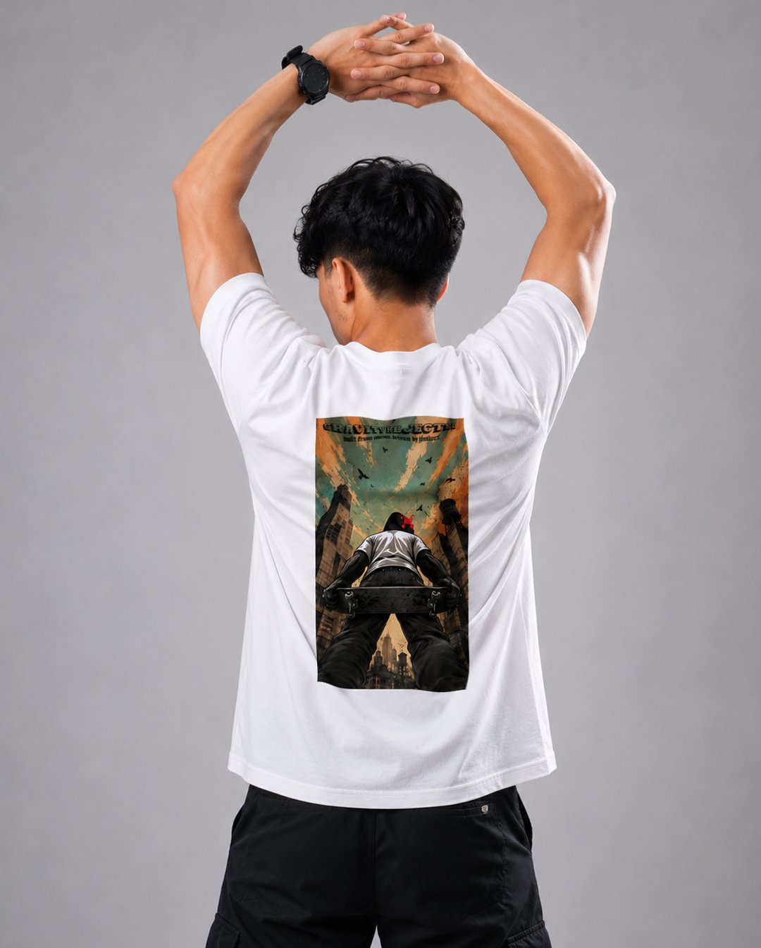Kaos Pria &  Wanita "Gravity Rejected" Graphic Tee | NINOC thumb 3