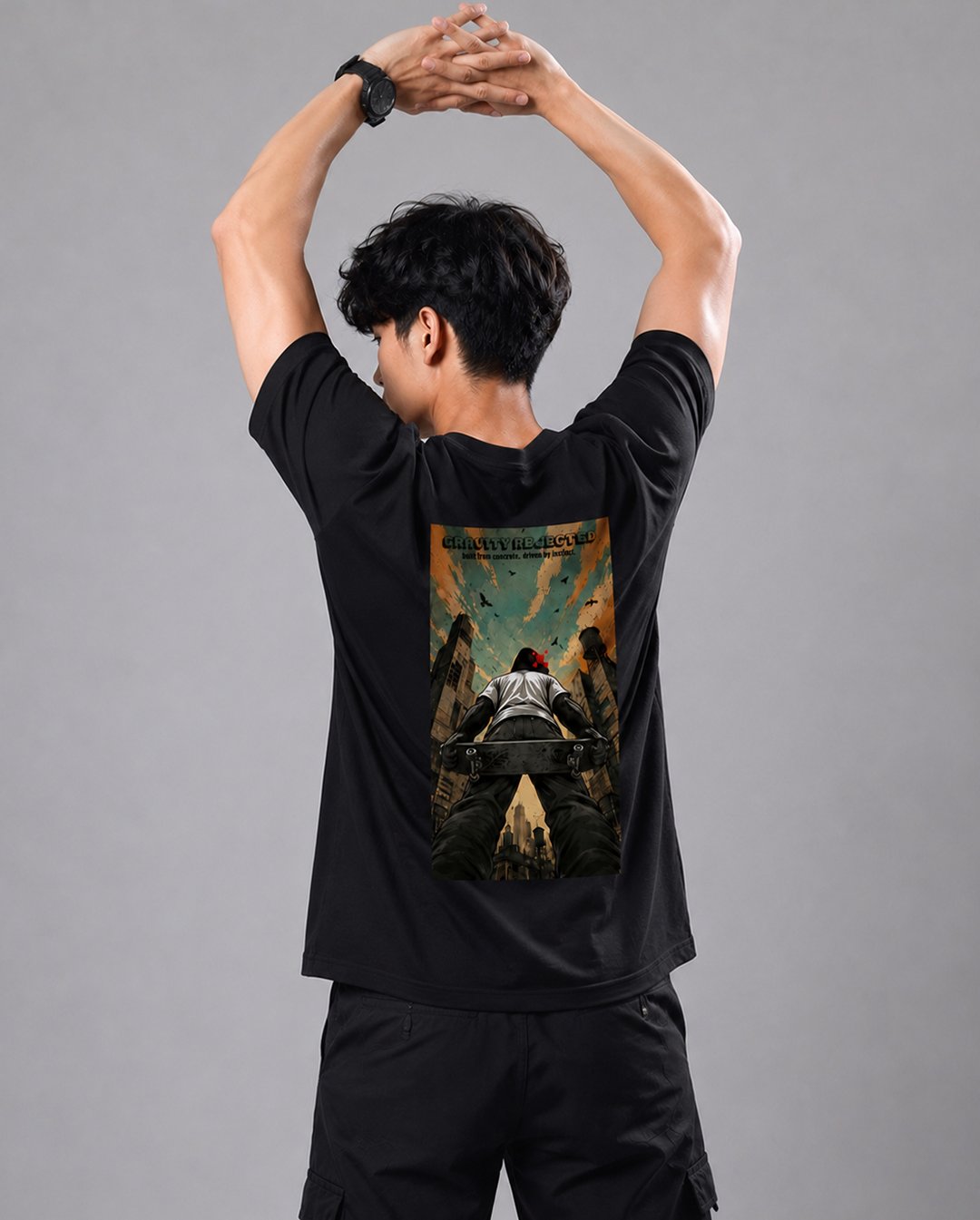 Kaos Pria &  Wanita "Gravity Rejected" Graphic Tee | NINOC thumb 7