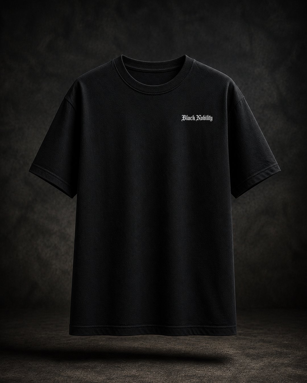 Kaos Pria "Black Nobility" Lion Crest Oversized | NINOC - Official Product View thumb 1
