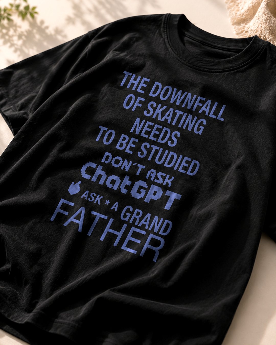 Kaos Unisex "Downfall of Skating" Quote Tee | NINOC - Official Product View thumb 6