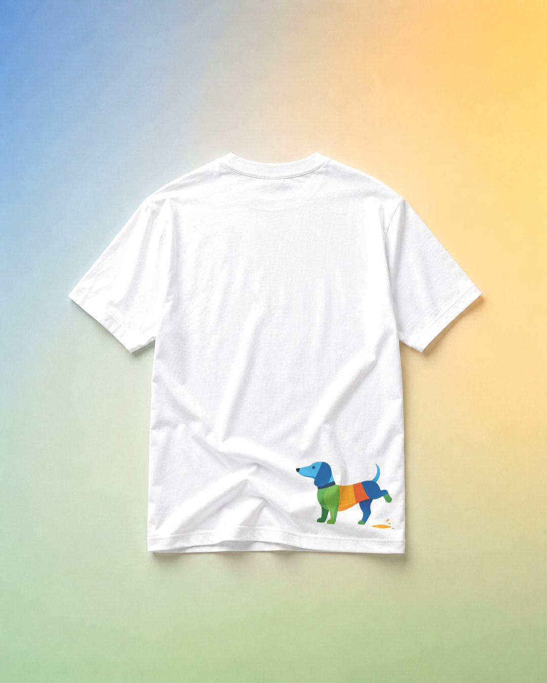 Kaos Unisex "Woman & Dachshund" Otl Aicher Style Tee | NINOC - Official Product View thumb 1