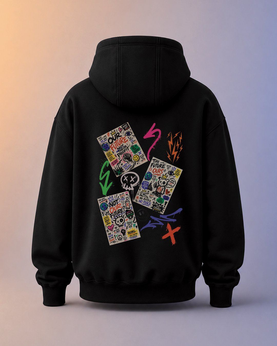 Hoodie Pria & Wanita "Boom Graffiti" Street Art | NINOC - Official Product View thumb 6