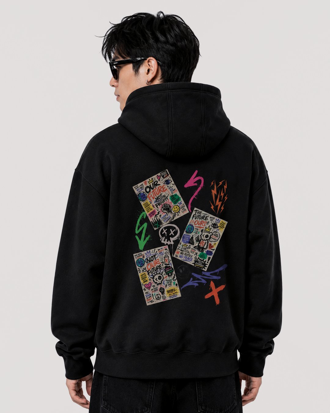 Hoodie Pria & Wanita "Boom Graffiti" Street Art | NINOC - Official Product View thumb 8