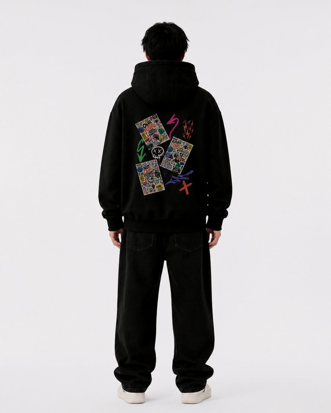 Hoodie Pria & Wanita "Boom Graffiti" Street Art | NINOC - Official Product View thumb 9