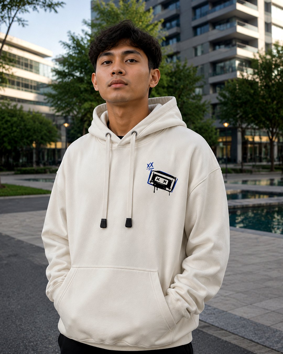 Hoodie Pria & Wanita "Stay Wild" Doodle Graffiti | NINOC - Official Product View thumb 3
