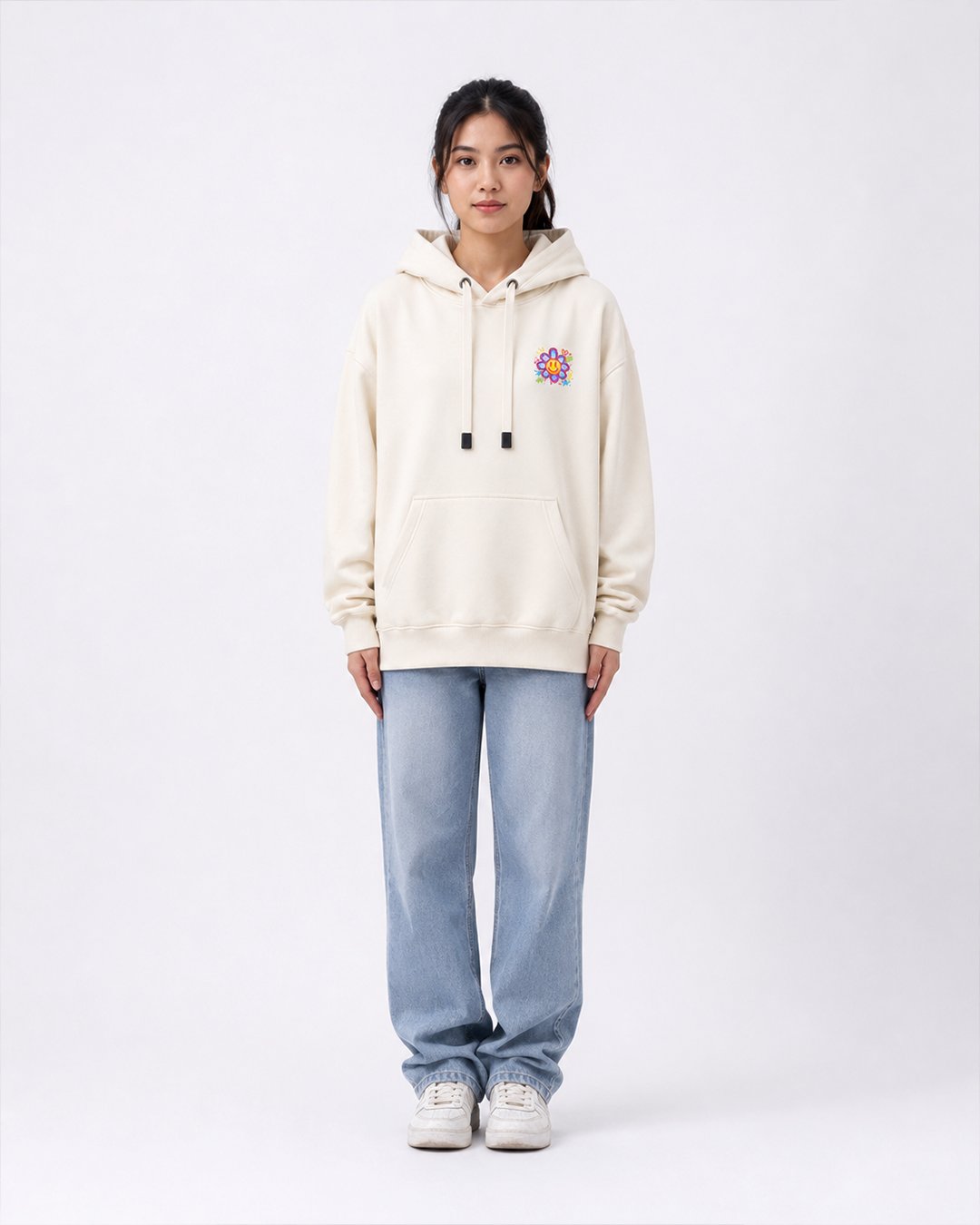 Hoodie Wanita "Love Club" Floral Graffiti Doodle | NINOC - Official Product View thumb 15