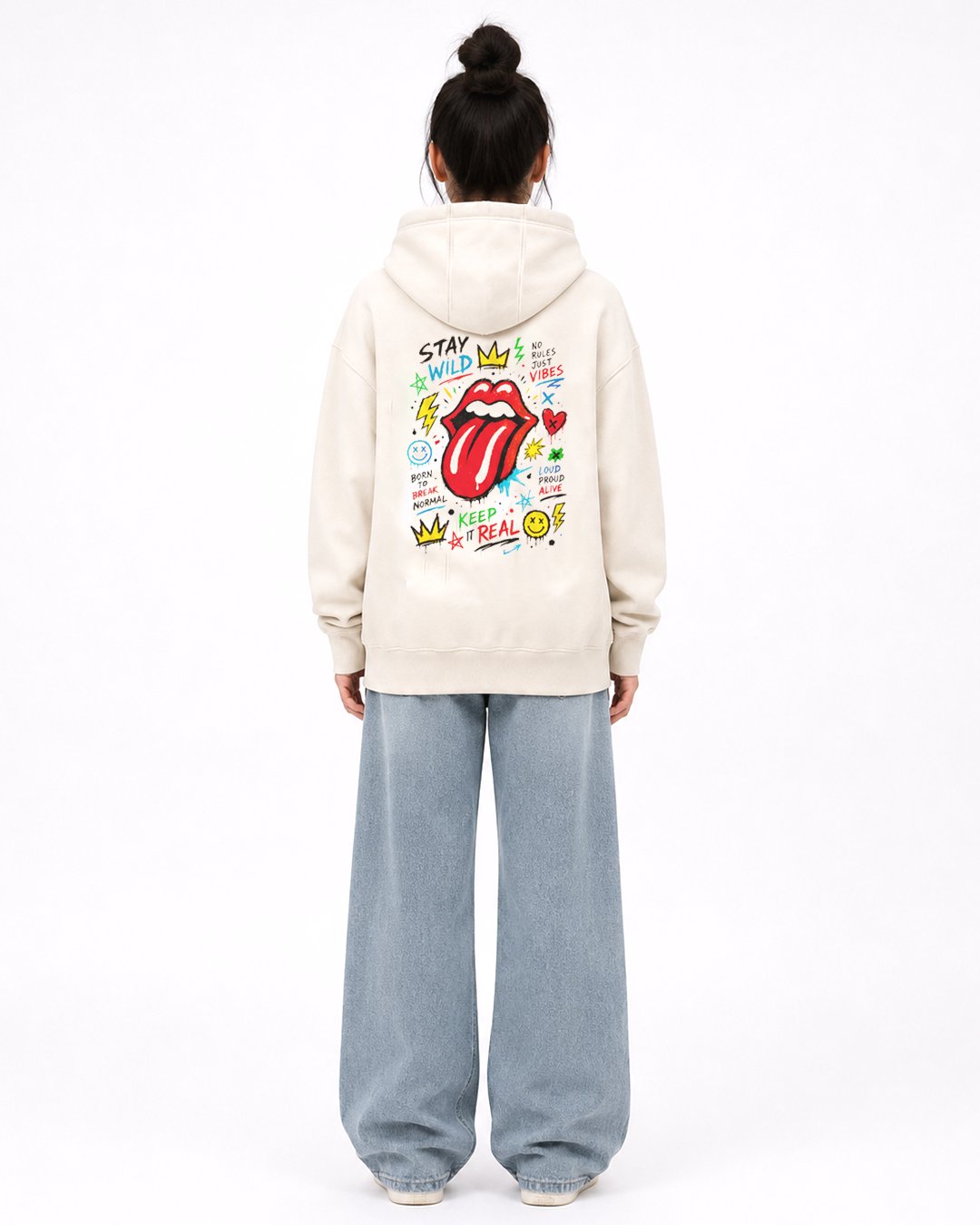 Hoodie Pria & Wanita "Wild Tongue" Pop Graffiti | NINOC - Official Product View thumb 2