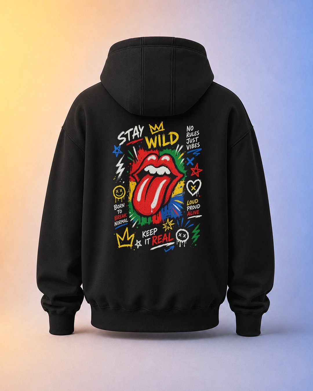 Hoodie Pria & Wanita "Wild Tongue" Pop Graffiti | NINOC - Official Product View thumb 12