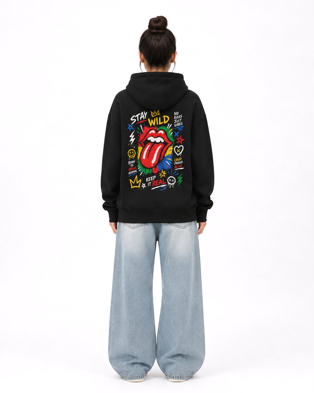 Hoodie Pria & Wanita "Wild Tongue" Pop Graffiti | NINOC - Official Product View thumb 14