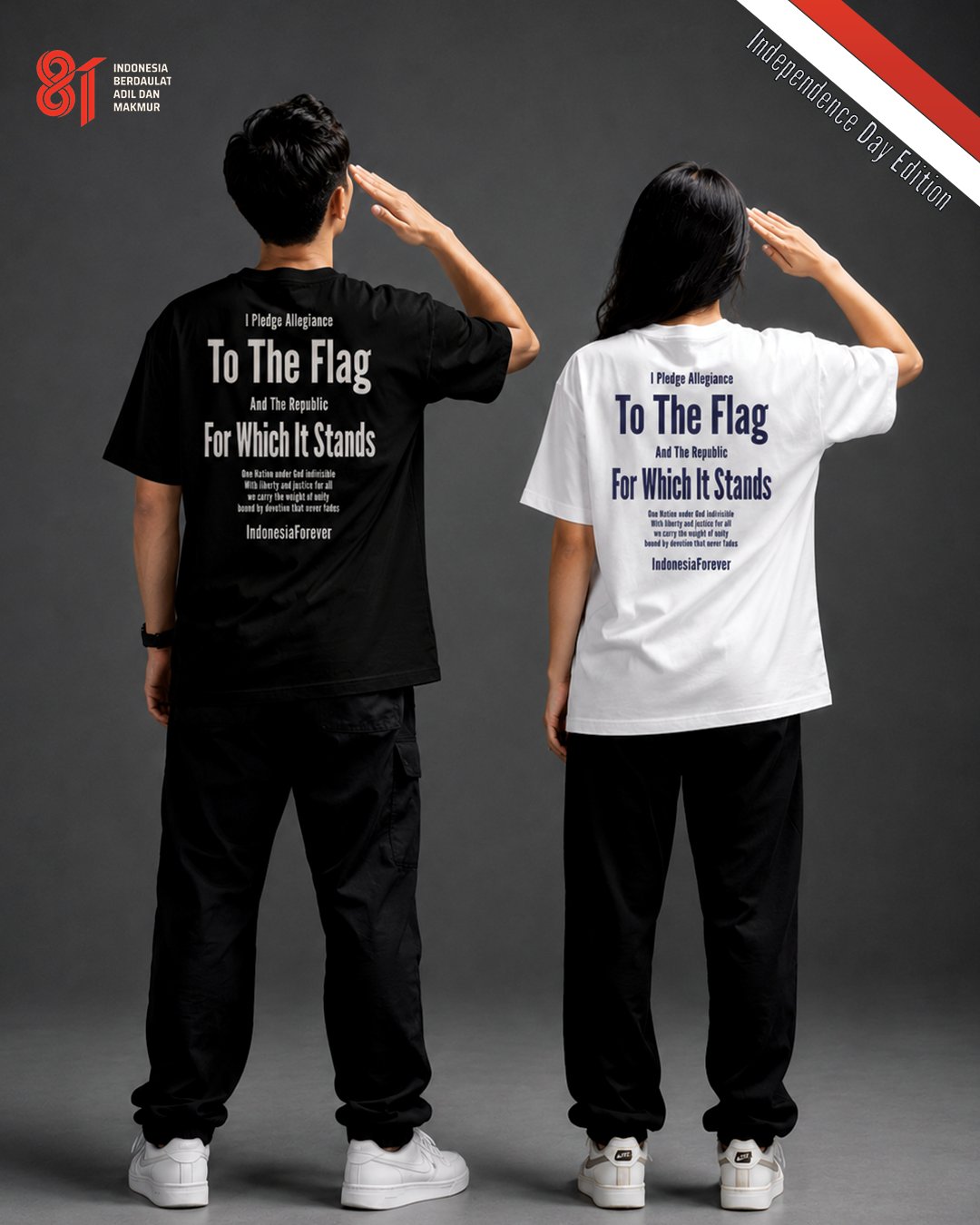 Kaos Unisex "Indonesia Forever" Independence Tee | NINOC - Official Product View thumb 2
