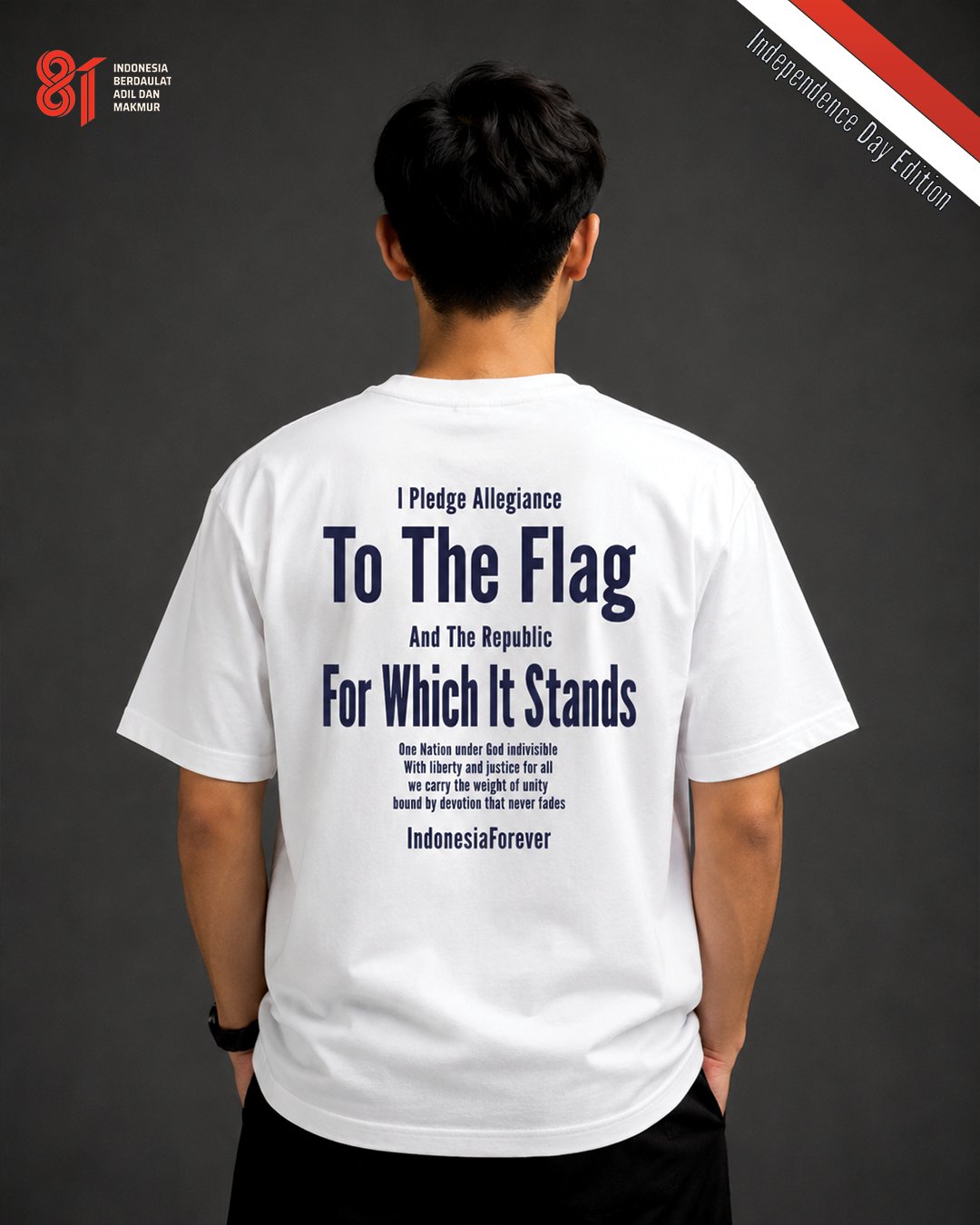 Kaos Unisex "Indonesia Forever" Independence Tee | NINOC - Official Product View thumb 4