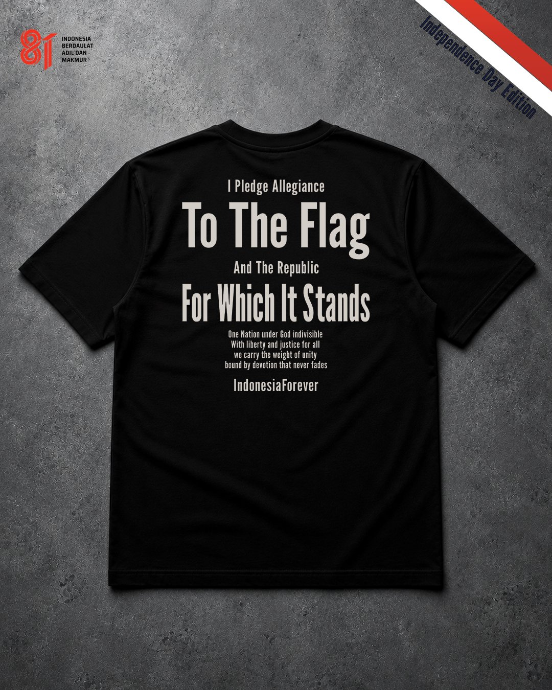 Kaos Unisex "Indonesia Forever" Independence Tee | NINOC - Official Product View thumb 6