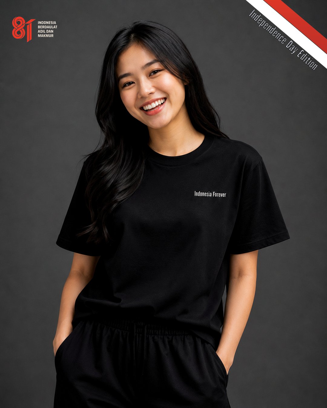 Kaos Unisex "Indonesia Forever" Independence Tee | NINOC - Official Product View thumb 11