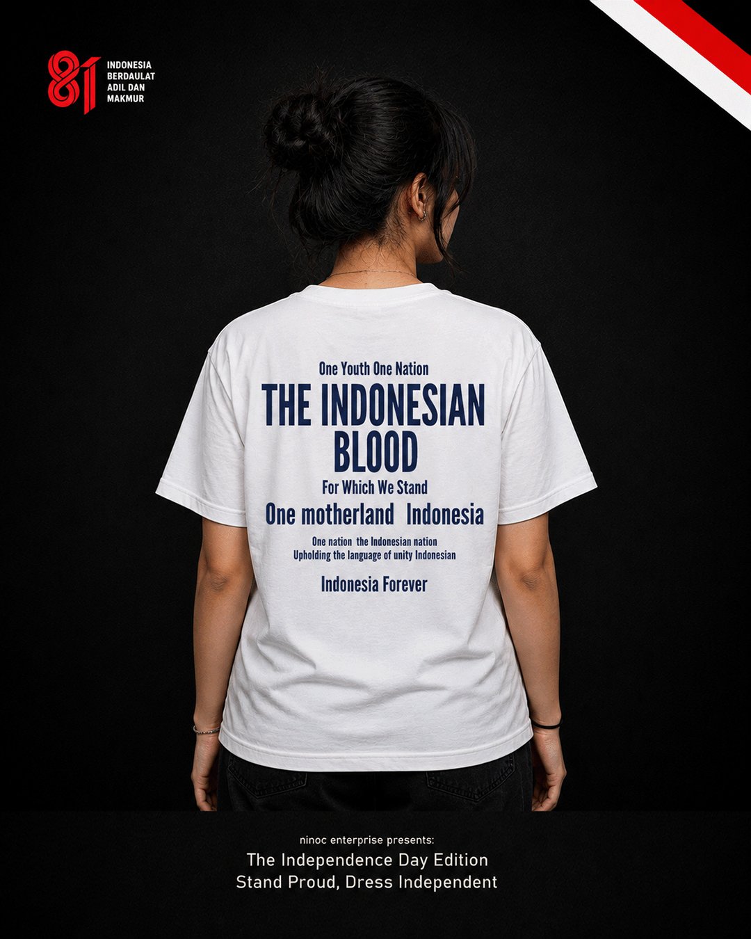 Kaos Pria & Wanita "Sumpah Pemuda" Merdeka | NINOC - Official Product View thumb 7