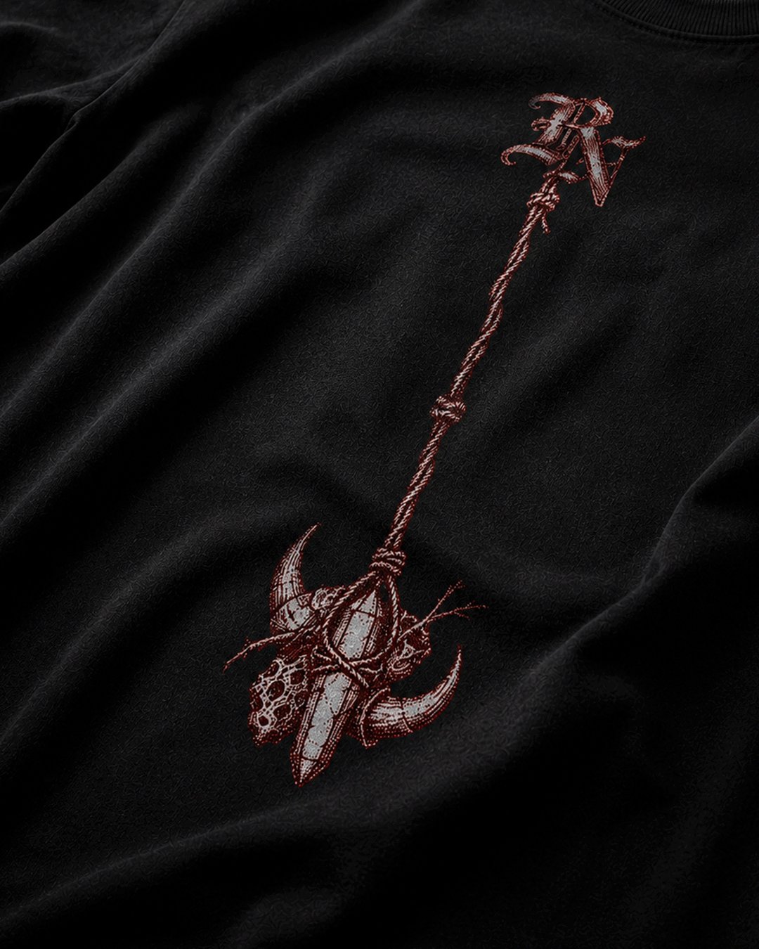 Kaos Pria "Nocturne" Black Nobility Gothic Skull | NINOC - Official Product View thumb 1