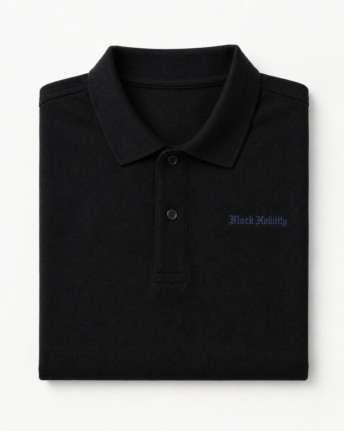 Polo Pria "Black Nobility" Boxy Basic Gothic | NINOC - Official Product View 10