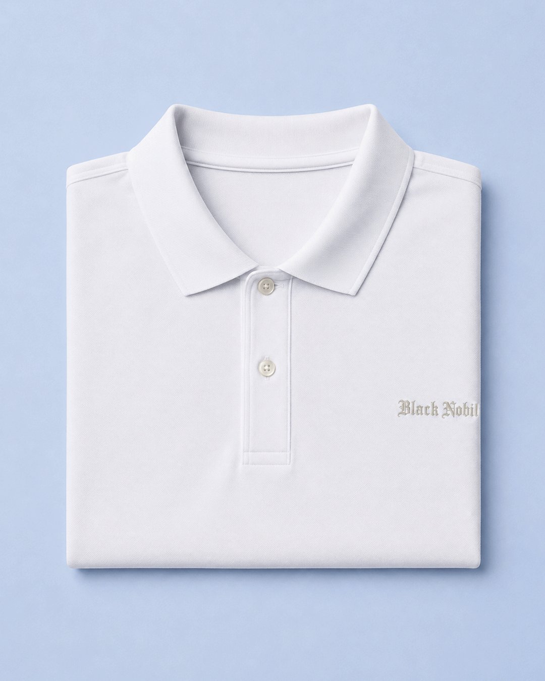 Polo Pria "Black Nobility" Boxy Basic Gothic | NINOC - Official Product View 6