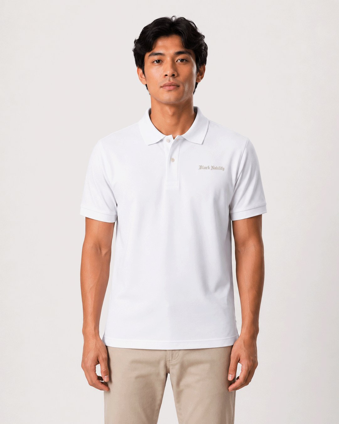 Polo Pria "Black Nobility" Boxy Basic Gothic | NINOC - Official Product View 9