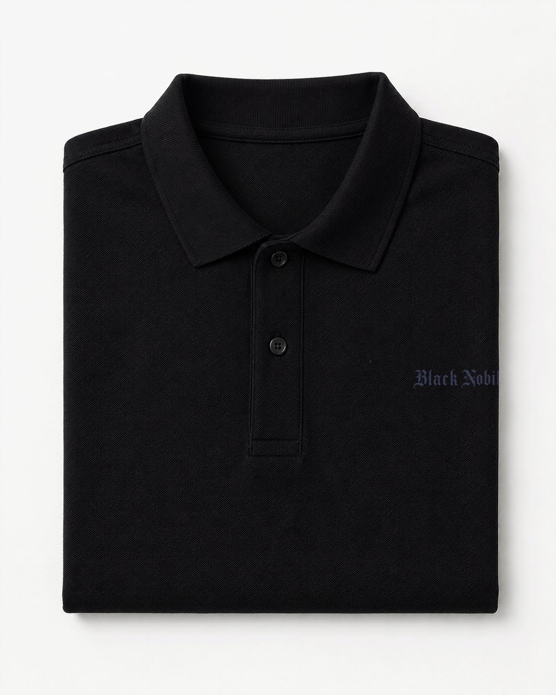 Polo Pria "Black Nobility" Boxy Basic Gothic | NINOC - Official Product View 1