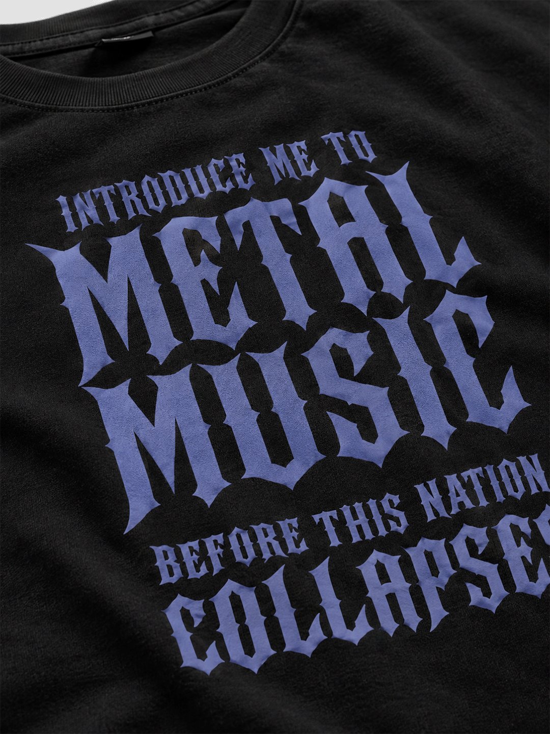 Kaos Pria & Wanita "Metal Music" Typography Bold | NINOC - Official Product View thumb 1