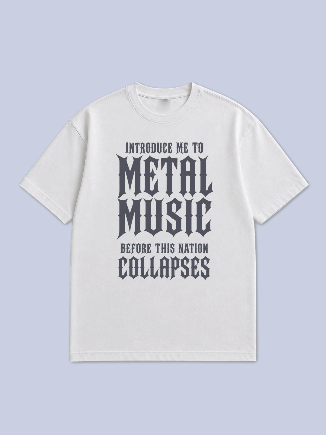 Kaos Pria & Wanita "Metal Music" Typography Bold | NINOC - Official Product View thumb 5