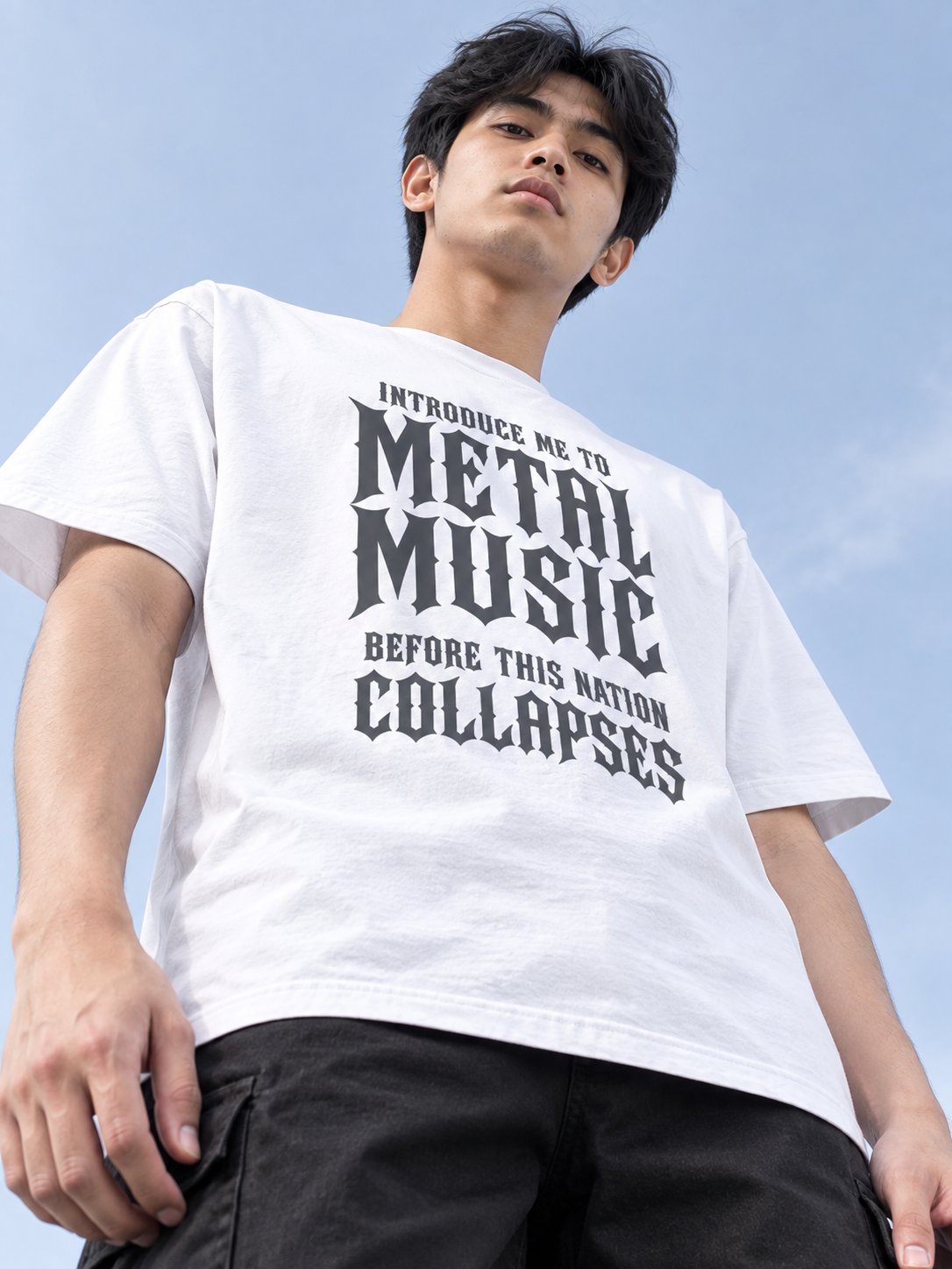 Kaos Pria & Wanita "Metal Music" Typography Bold | NINOC - Official Product View thumb 7